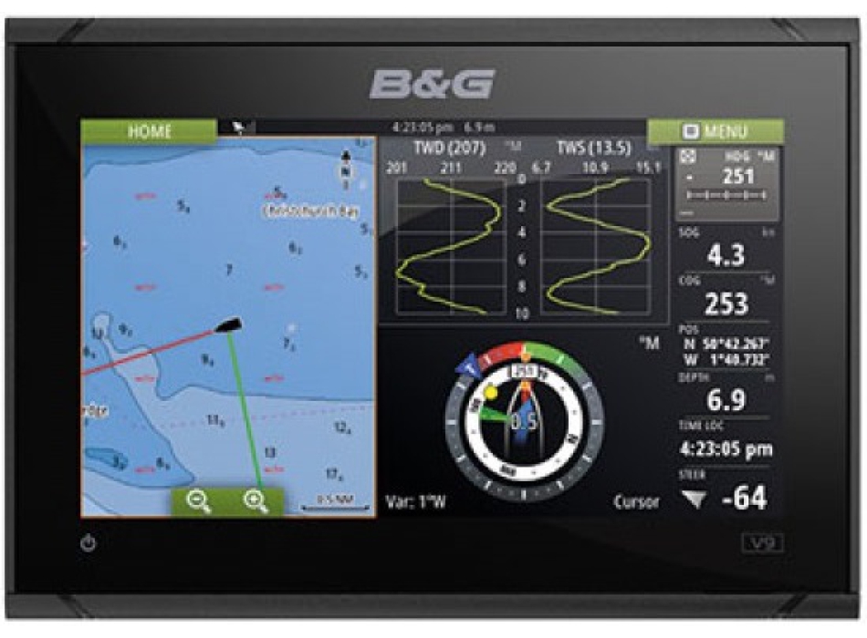B&G Vulcan 9 FS GPS/Chartplotter Display 9" Painestore