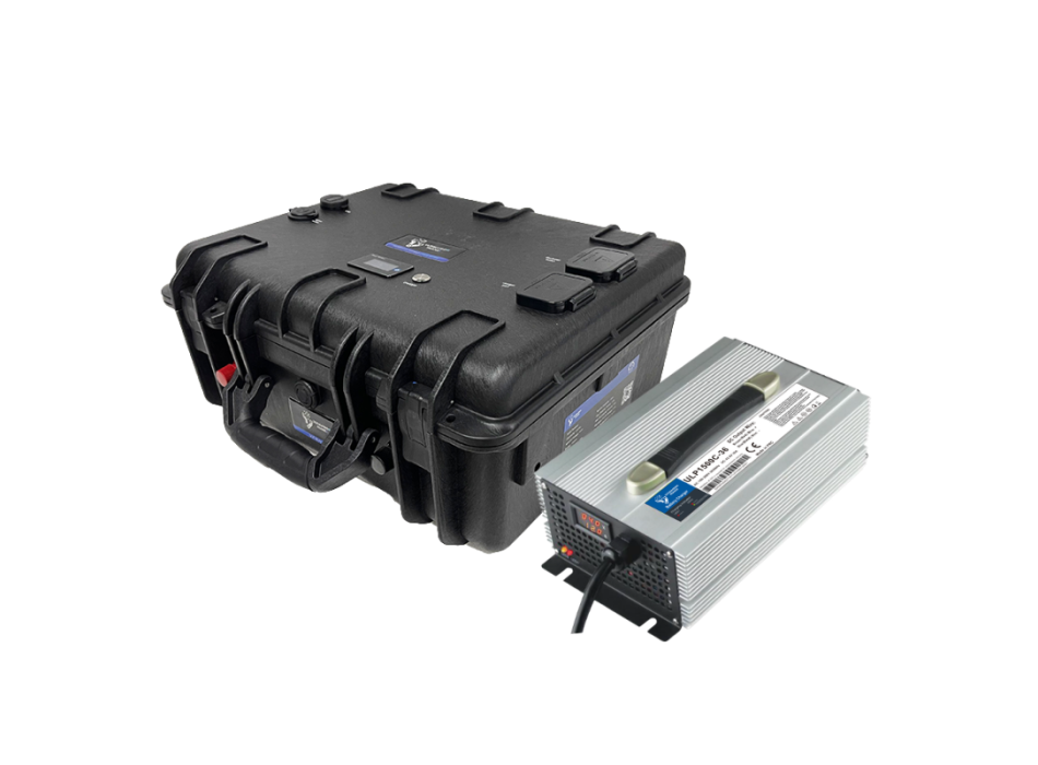 Batteria a Valigetta al Litio 36V 100Ah LiFePO4 Smart BMS con Bluetooth Painestore