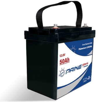 Batteria al Litio 12,8V 50Ah LiFePO4 Smart BMS  Painestore