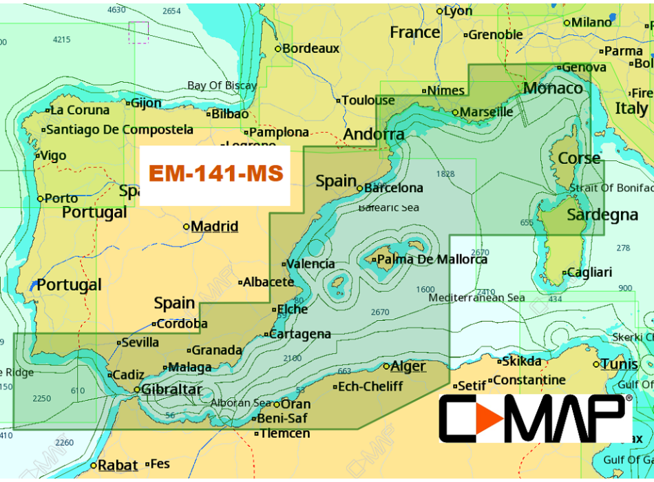 C-MAP Cartografia 4D MAX+ Local  Painestore
