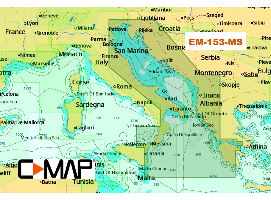 C-MAP Cartografia 4D MAX+ Local  Painestore