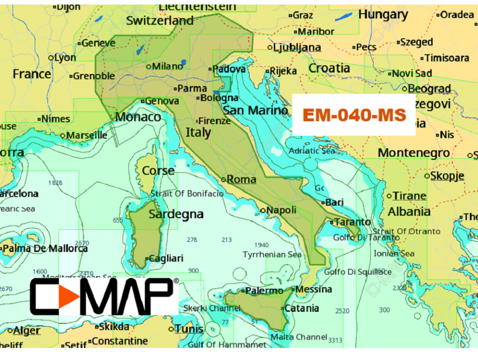 C-MAP Cartografia 4D MAX+ Local  Painestore