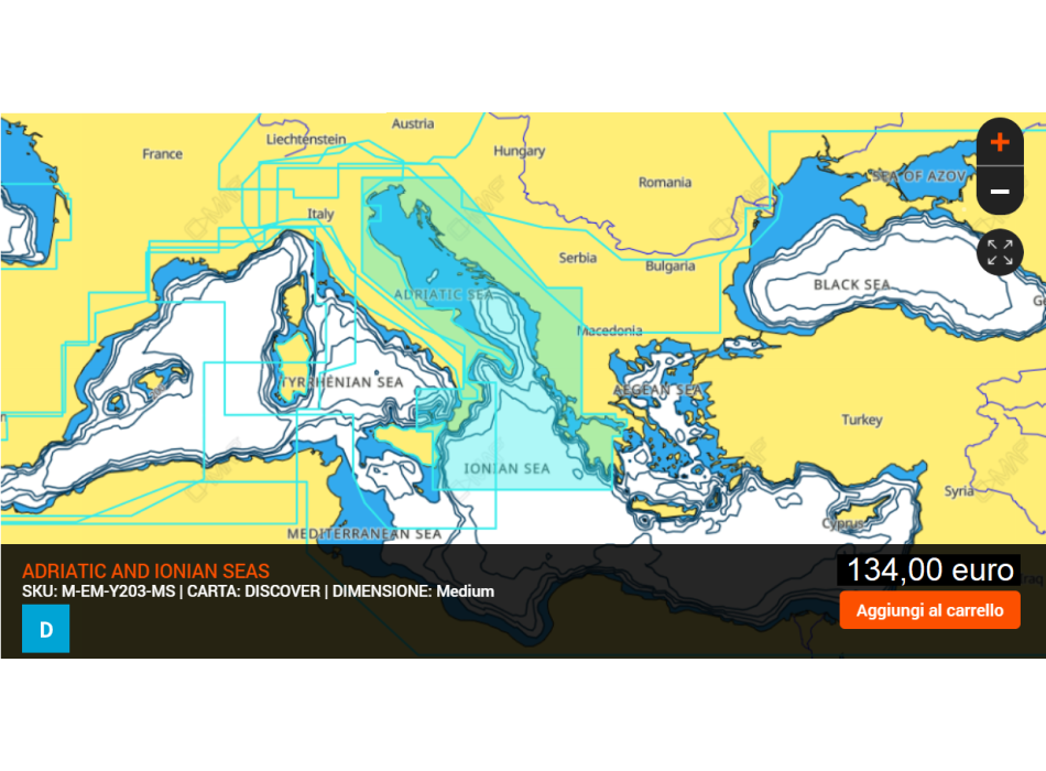 C-MAP Cartografia MAX-N+ LOCAL  SD-MicroSD Painestore