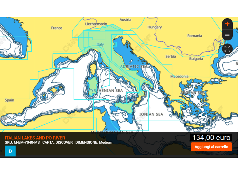 C-MAP Cartografia MAX-N+ LOCAL  SD-MicroSD Painestore