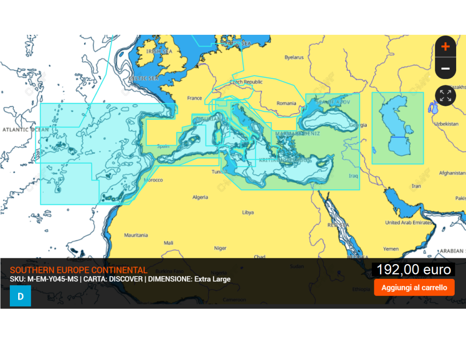 C-MAP Cartografia MAX-N+ LOCAL  SD-MicroSD Painestore
