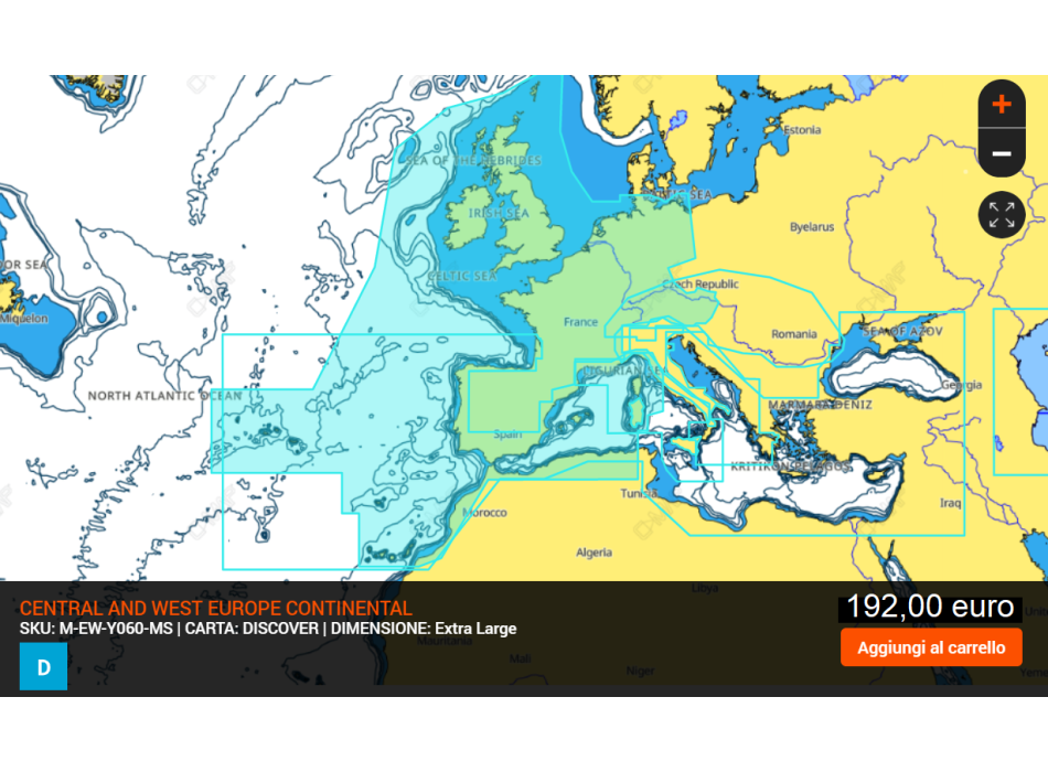 C-MAP Cartografia MAX-N+ LOCAL  SD-MicroSD Painestore