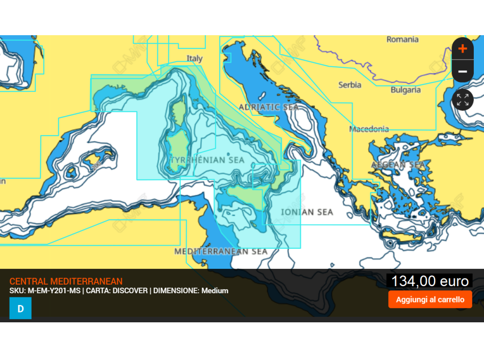 C-MAP Cartografia MAX-N+ LOCAL  SD-MicroSD Painestore