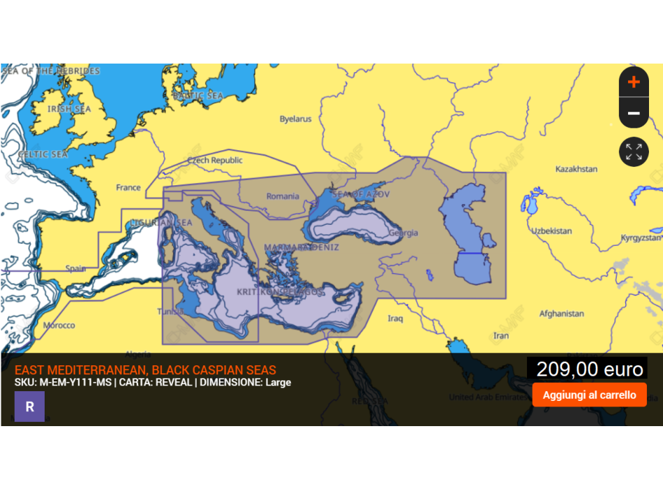 C-MAP Cartografia REVEAL Painestore