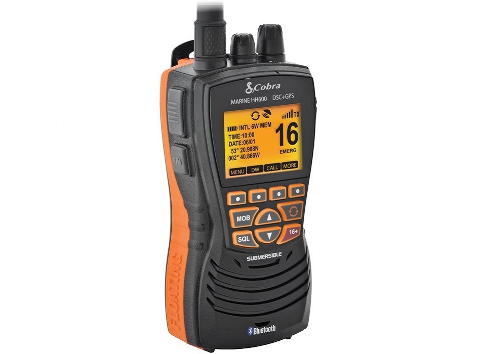 Cobra Marine MR HH600 FLT GPS BT EU VHF Portatile con GPS e Bluetooth Painestore