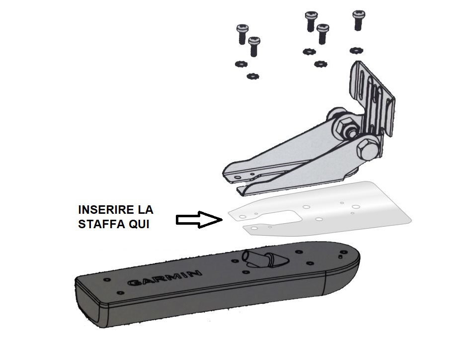 Garmin staffa para spruzzi per trasduttori Painestore