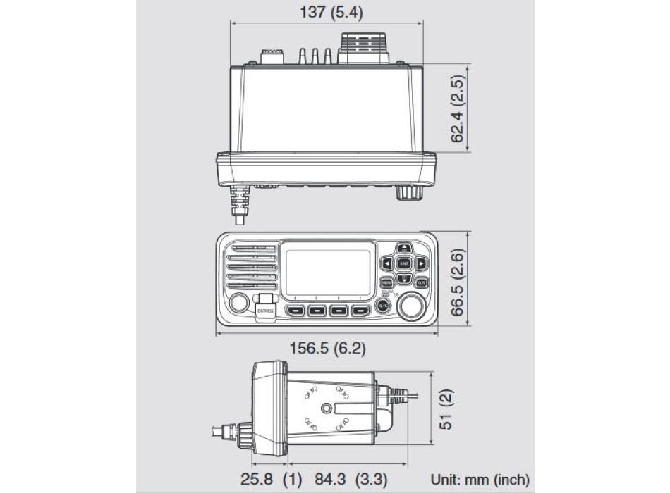 Icom IC-M330 GE Nero VHF Nautico 25W con GPS Painestore