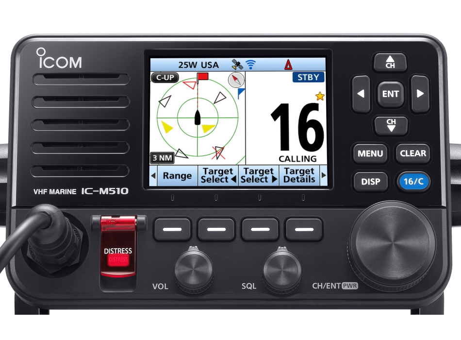 Icom IC-M510E AIS VHF Nautico 25W Wireless Painestore