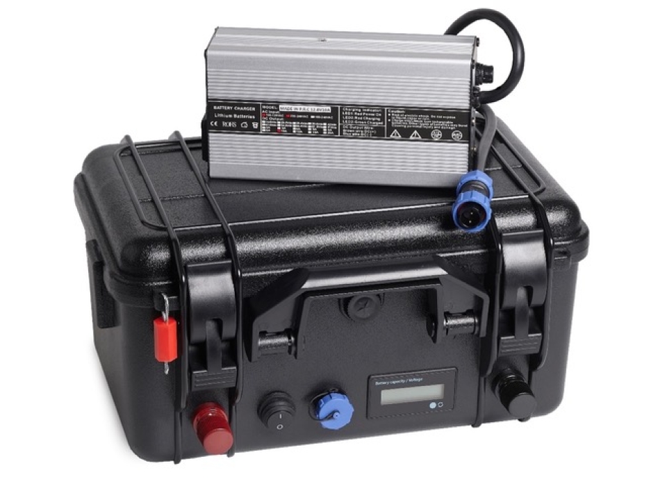 Nautica Batteria al Litio a valigetta 12V-100Ah BMS BT Painestore