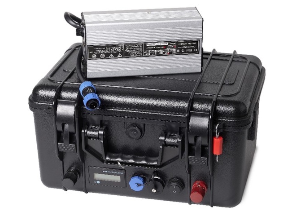 Nautica Batteria al Litio a valigetta 24V-100Ah BMS BT Painestore