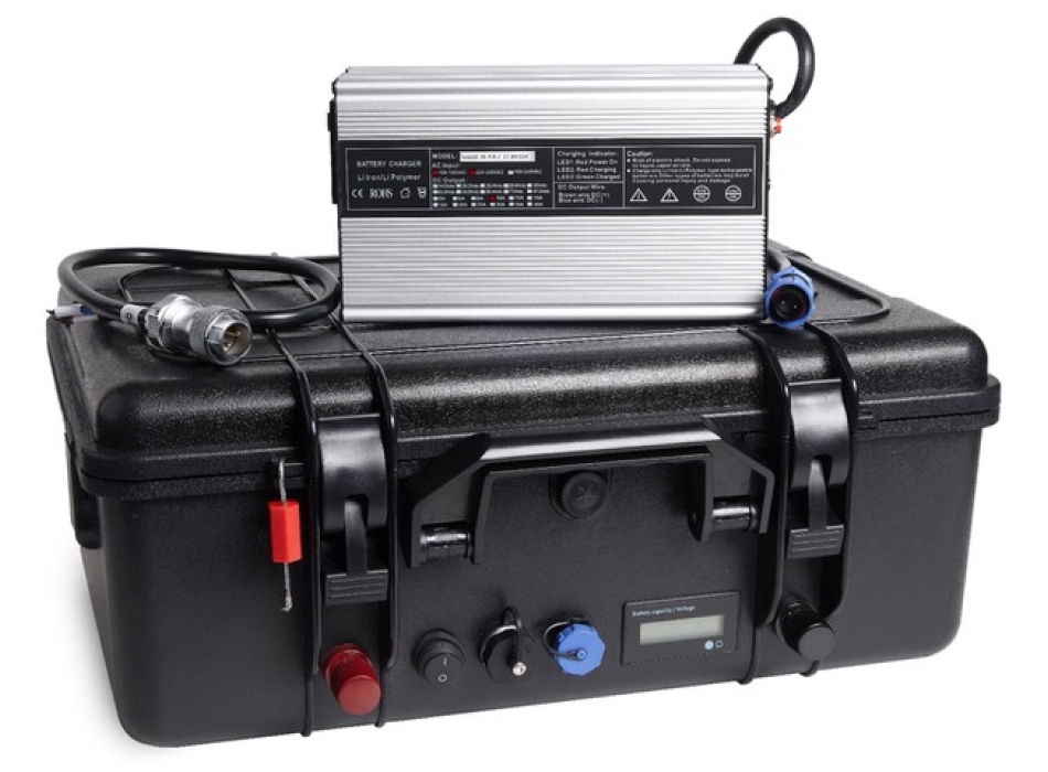 Nautica Batteria al Litio a valigetta 36V-100Ah BMS BT Painestore
