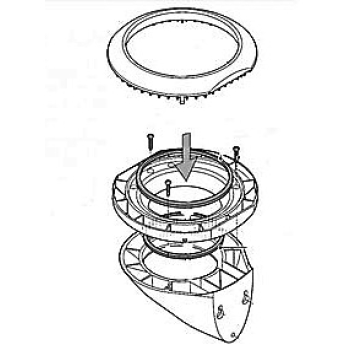 Raymarine Kit Per Montaggio a Paratia Per RS150/MicroTalk/EV1-2 Painestore