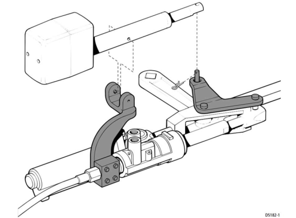 Raymarine Staffa per attuatore I/O M81138 (Bravo-Alpha 1/3) Painestore