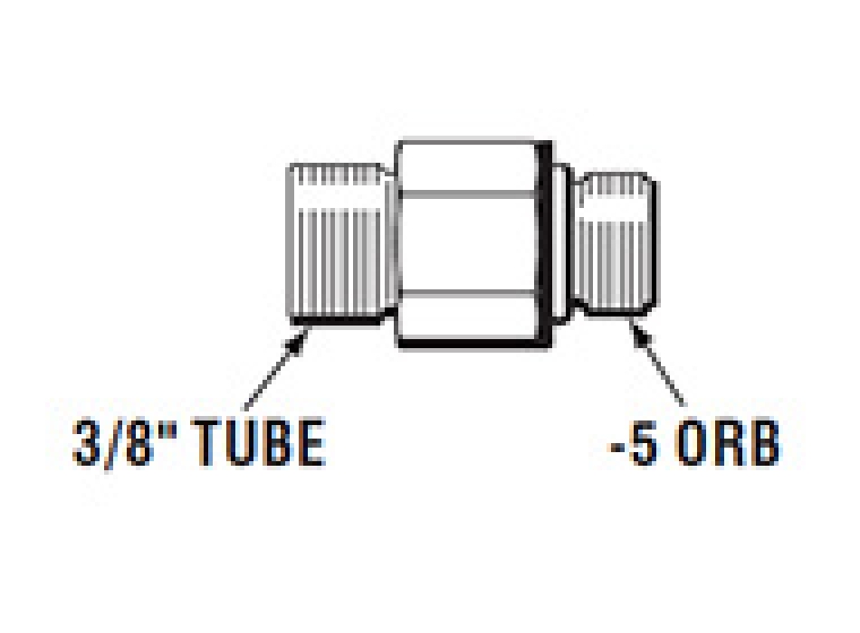 Seastar Kit STR Fitting ORB-5 To 3/8 Tube Per Pilota Garmin Painestore