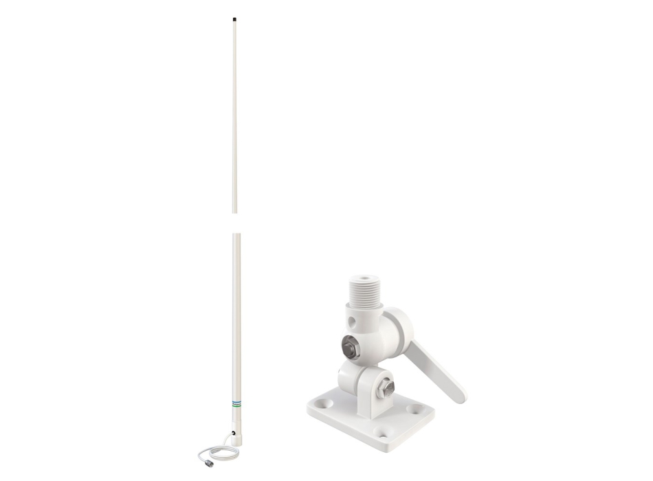 Shakespeare 427-N-KIT Antenna VHF 1,5mt BIANCA con Base Painestore