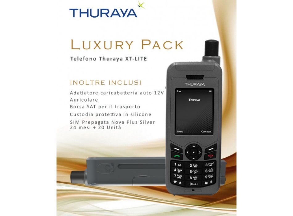 Thuraya XT-LITE Luxury Pack - Telefono satellitare portatile Painestore